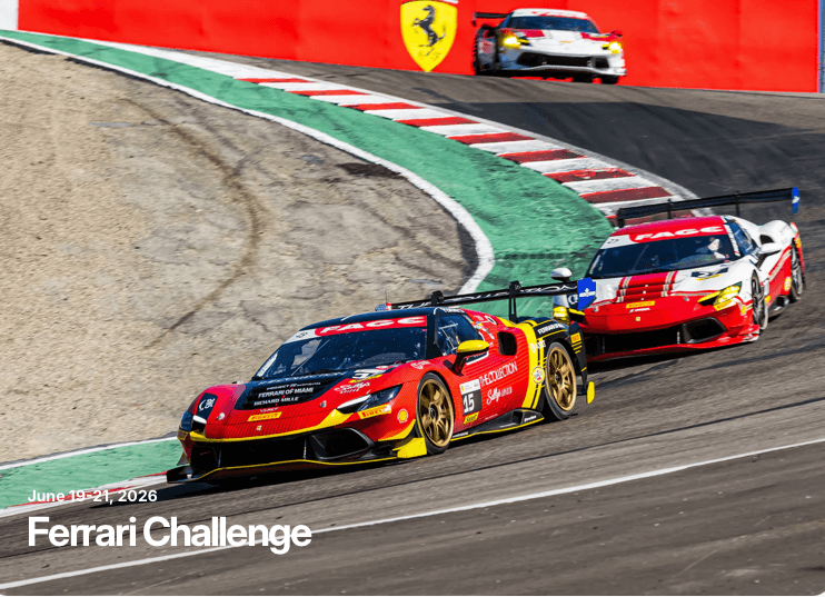 Volunteer alongside us at Weathertech Raceway for Ferrari Races June 19-June21