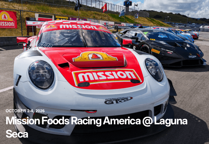 Volunteer alongside us at Weathertech Raceway for Mission Foods Racing America 10/2-10/4